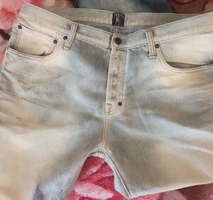 PRPS Light Blue and Cream Relaxed Men Jeans